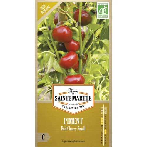 Graines de Piment red cherry small bio Ferme de Sainte Marthe - 30 graines à semer