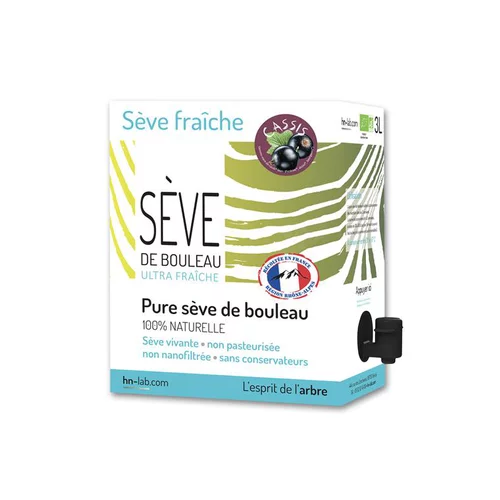 Sève de bouleau fraîche aux bourgeons de cassis hn-lab - 3 L