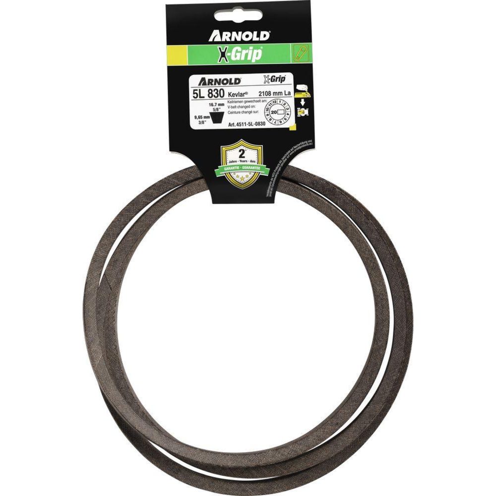 ARNOLD Courroie trapézoïdale x-grip v de type 5l830