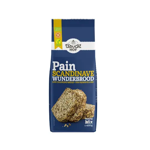 Préparation pour pain scandinave sans gluten vegan Bauck Hof - 600 g