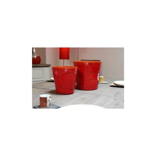 Pot Odyssée de 3,7 L en terre émaillée coloris orange Ø 18 x 18 cm