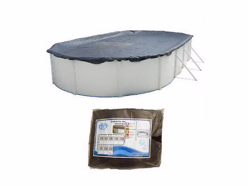 Couverture protection et hivernage Toi SWIMLUX piscine hors – sol ovale 6.4 x 3.66m