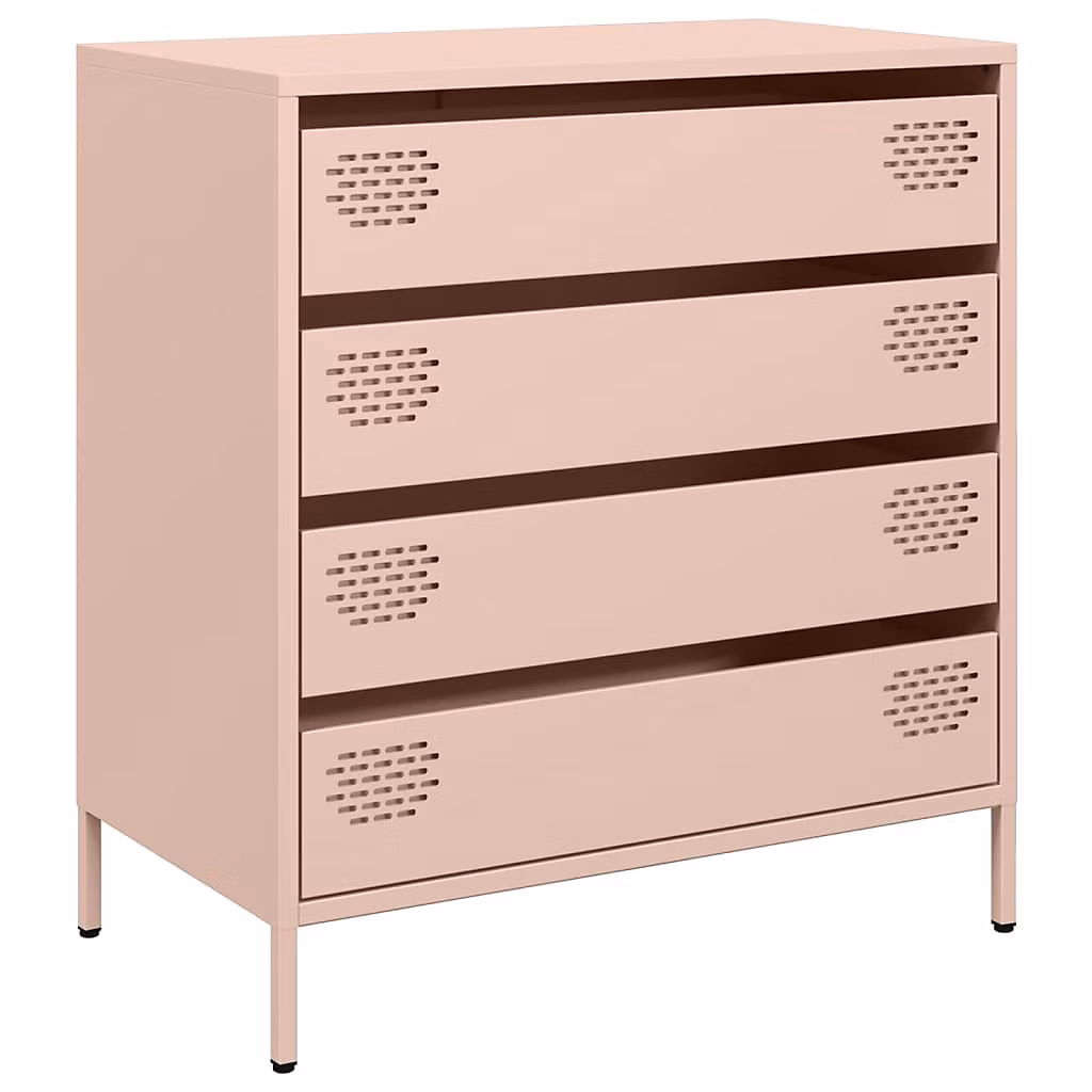 Buffet rose 68x39x73 – 5 cm acier laminé à froid vidaXL