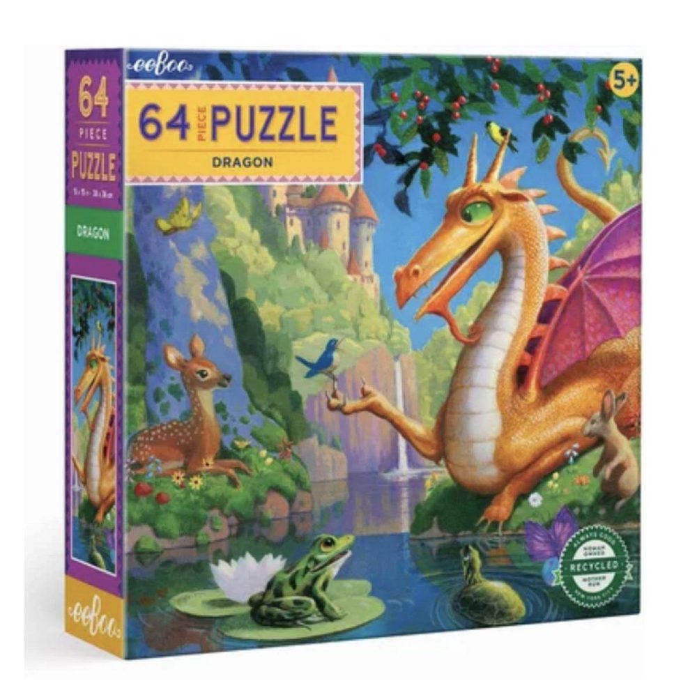 Eeboo Puzzle - dragon 64 pieces