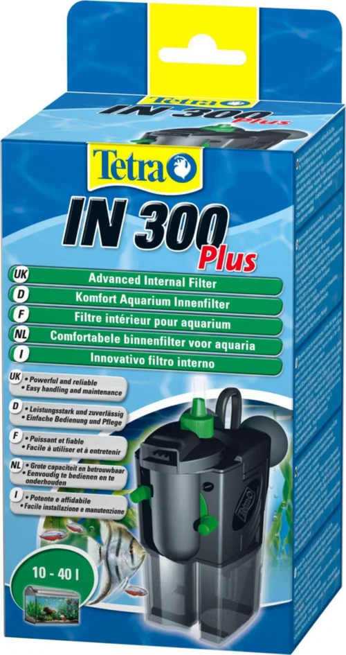 Filtre interne aquarium, capacité jusqu'à 40L, TETRA IN 300 Plus