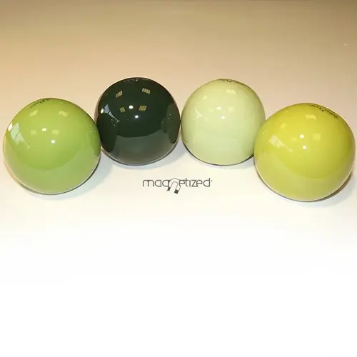 Cache-pot magnétique céramique coloris vert - Ø 6 cm