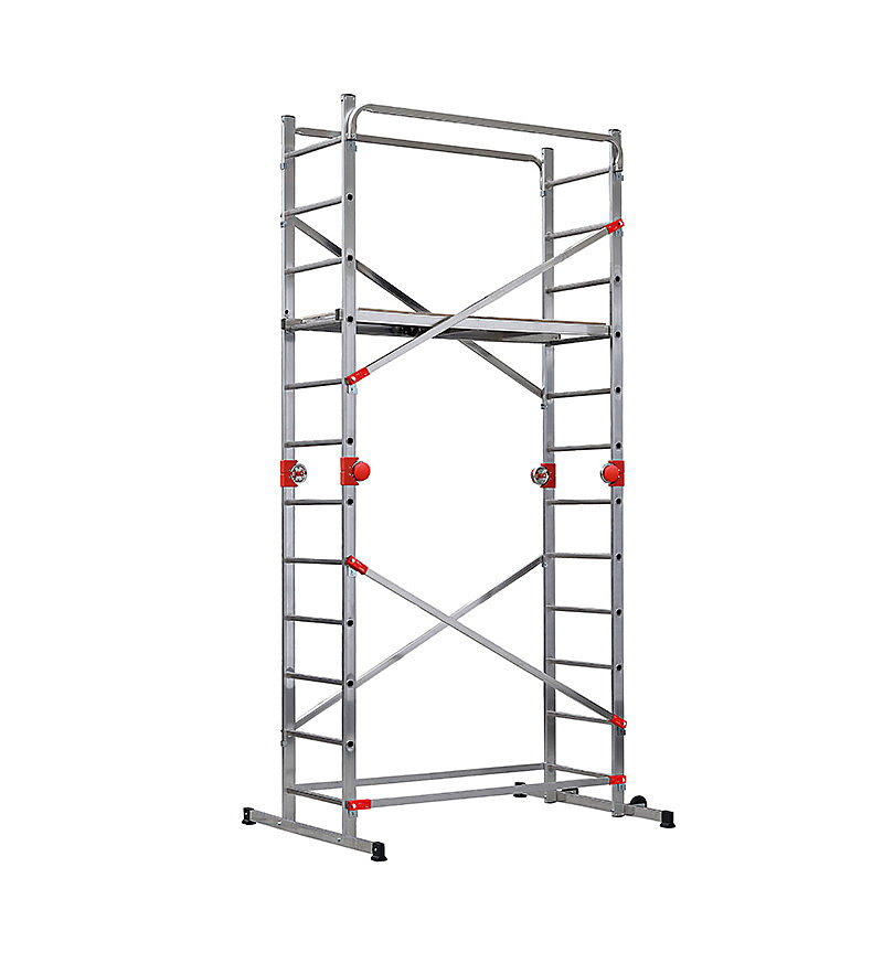 Echafaudage 4 en 1 multifonction 2 | 3m/4 – 3m en aluminium Hailo Fast & Lock Combi 5