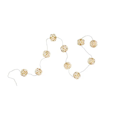 Guirlande Papier 10 boules 2,5 m