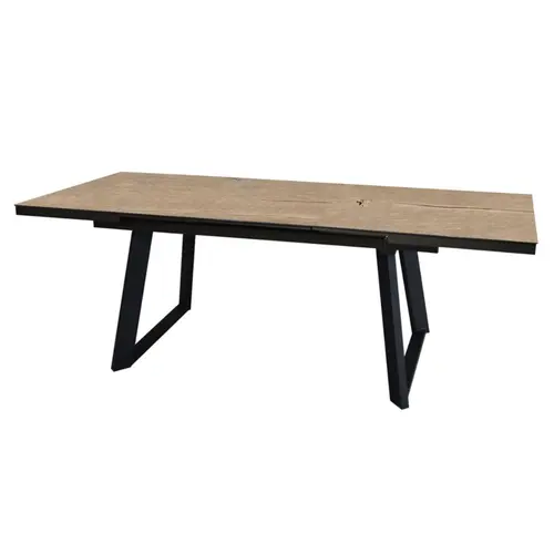 Table Malo avec rallonge automatique en aluminium - 180 x 240 x 100 cm
