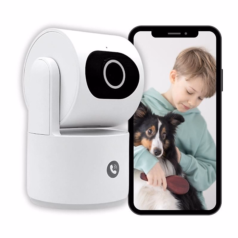 Caméra de surveillance – KONYKS, CAMINI CARE 2, Intérieur, Wifi avec sirene et bouton d'appel vidéo