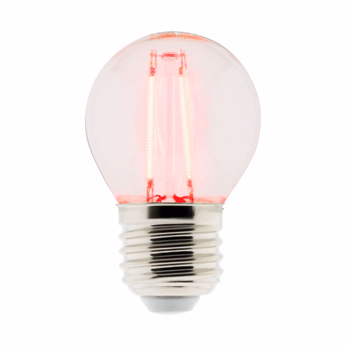 Ampoule LED déco filament Rouge 3W E27 sphérique – Elexity, Zenitech