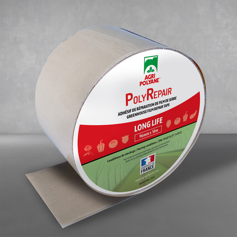 Rouleau de scotch adhésif pour film de serre - PolyRepair-10m