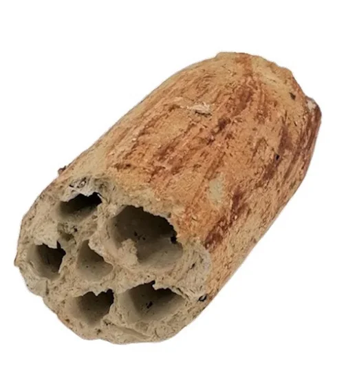 Décor pour aquarium céramique naturelle coloris beige tunnel Tyrol - 6 à 8 cm