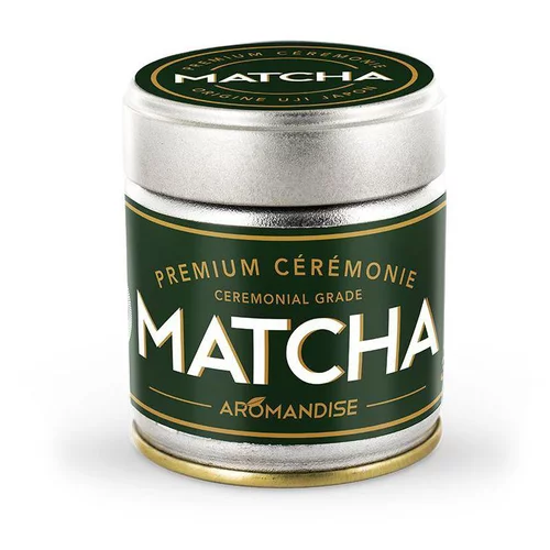 Thé matcha de cérémonie premium bio en boite de 30 g